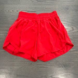 Track That Mid-Rise Lined Short 5" Size 6 Love Red